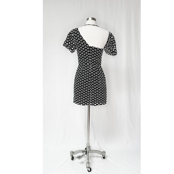 Lovers & Friends Evan Black and White Circle Mini Dress - Picture 7 of 11